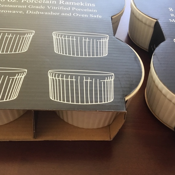 2 (set of 4) Porcelain Ramekins Cordon Bleu - 8 oz - white - Picture 2 of 4
